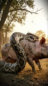 Giant Python Caught Alive While Attacking Innocent Pig | Shocking Farm Rescue.