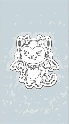 Easy Devil Cat Drawing Tutorial with Chillify