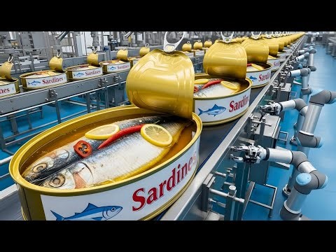 From Fish to Can 🐟 | Inside the Industrial Sardine Canning Process