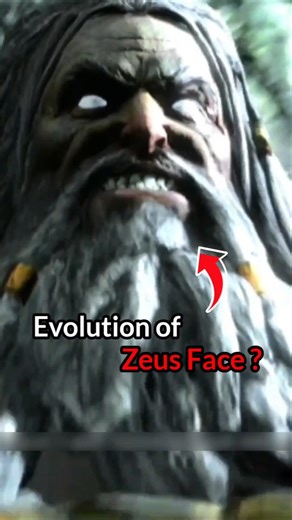 This is the evolution of Zeus’ Design in God of War #shorts #godofwar #kratos