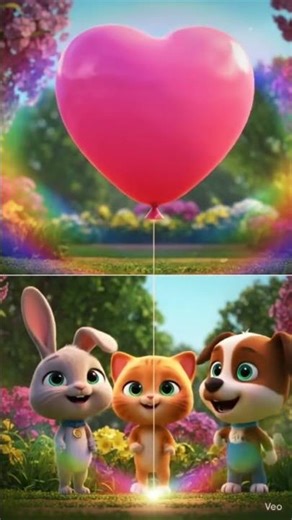 Cute Animals + Magic Balloon = FUN!