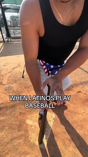 WHEN LATINOS PLAY BASEBALL 🇵🇷🇨🇺🇩🇴 #foryoupage #fyp #fypシ #explorepage #baseball #latino #xyzbca