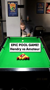 1.3M views · 9.3K reactions | Amateur pool player vs Stephen Hendry in a tense pool game. Who will come out on top? 樂 | Stephen Hendry's Cue Tips | Facebook