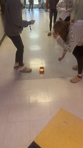 8th grade physical science students used constant velocity cars to measure distance traveled over set times as they dove into their forces and motion unit. They graphed their results and the slope from their graphs gave them their car’s speed! 🤍🖤💛 | Lamar County High/ Intermediate School