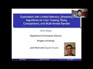 Session 9C - Exploration with limited memory: streaming algorithms for coin tossing, noisy compariso