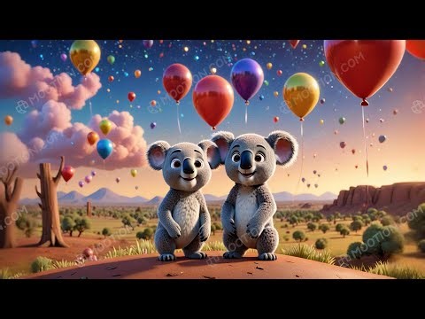 Baby Koala and the Magic Balloon | Fun Koala Story for Kids | Magical Adventure Rhyme