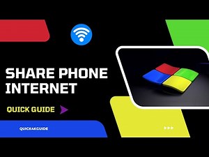 How To Connect Phone Internet To PC or Laptop - Step By Step Guide