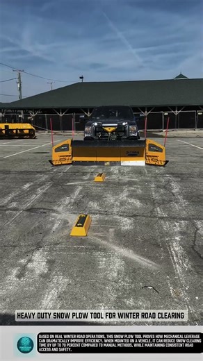Heavy Duty Snow Plow Tool for Winter Road Clearing #tools