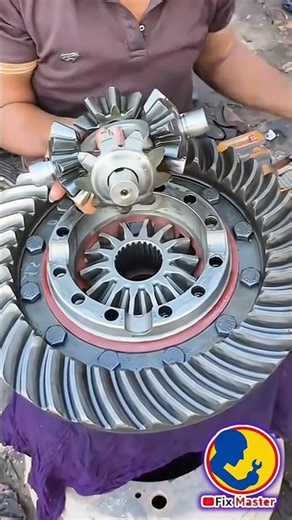 ⚙️ Precision Differential Gear Assembly | Watch Mechanics Work Magic! 🔧🔥 #shorts