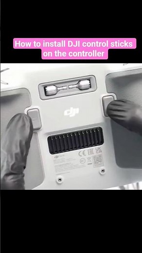 How to install DJI control sticks on the controller #shorts