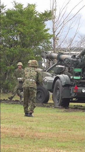 #155mm榴弾砲FH70 #訓練展示 #陸上自衛隊川内駐屯地創立38周年記念行事_市中パレード #撮影取材許可取得済 #自衛隊情報