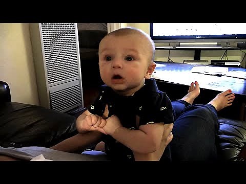Tiny little baby let's out the most epic fart ever