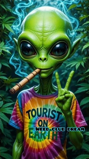 WEED & ALIEN #viral #youtube #Weed #alien #shortvideo #explore #space #nasa #usa