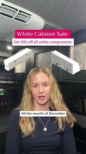 We’ve got exciting news! Our White Sale is happening now. 15% off all white components. This color will not be restocked, so once it’s gone, it’s gone for good. Grab yours now before it’s too late 😉 #vancabinets #vanstorage #vanbuildout