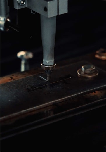 Calibrating the ArcLight Plate Engraver. ⚡️😮‍💨 • • • • • #cncplasma #metalshop #plasmacutting #madeformakers