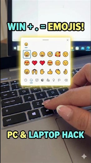 How to Use Emojis in Laptop and PC #shots #explore