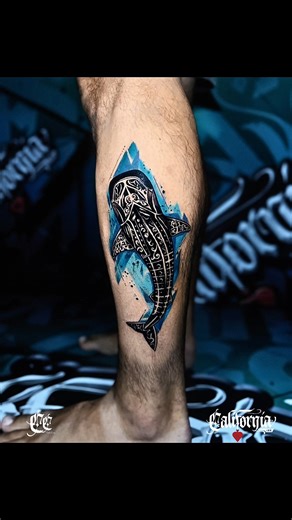 🌊 Polynesian-Style Whale Shark Tattoo 🌊 A bold mix of traditional Polynesian patterns with modern watercolor blues — creating a powerful whale shark design on the calf. Custom-designed and tattooed at California Ink in Bangkok & Phuket. World-Class Tattoos in Thailand 🇹🇭 Get inked by internationally award-winning artists at California Ink — Bangkok & Phuket 🔥 ♠️ Open Daily: 9AM–2AM ♠️ ✅ Western-standard hygiene & safety ✅ Realism, Japanese, Black & Grey, Color & more ✅ 100% custom designs —