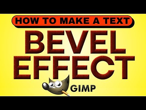 How to Make BEVEL TEXT in GIMP