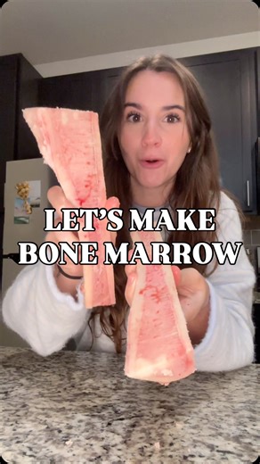 @gracekellyanneats on Instagram: "Make bone marrow with me 🥰🦴 #bonemarrow #recipe #cooking #cookwithme #foodie"