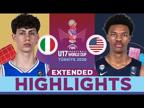 Buckets! USA 🇺🇸 drop 131 points in huge win over Italy 🇮🇹 | HIGHLIGHTS | #FIBAU17 World Cup