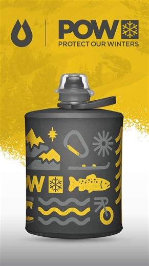 We’ve teamed up with POW to bring you the coolest Stow ever. Two dollars of every purchase goes to supporting POW’s mission of climate action. | Hydrapak