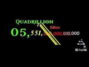 Numbers 0 to 1 Quintillion with sounds (5/100) Centillion
