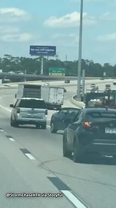 Towing fail on freeway showed a smaller car swinging across lanes with visible damage all over the sedan😬 MORE⬇ | FOX 11 Los Angeles