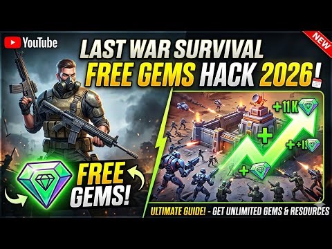 Last war survival hack gems 2026!! Free iOS/android