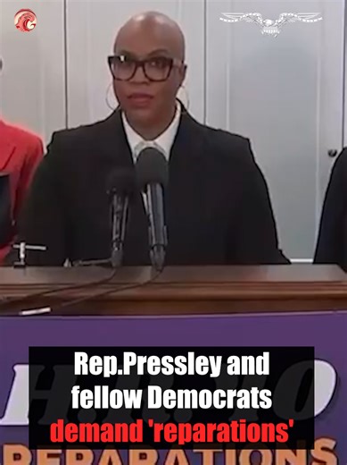 Rep.Pressley and fellow Democrats demand 'reparations' despite agenda to slash spending READ: http://tiny.cc/lpr9001 #AyannaPressley #Reparations | Washington Examiner