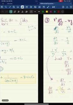 RANDOM exam questions of Differential Equations