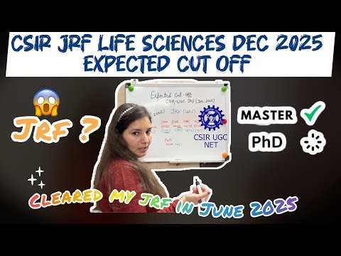 CSIR JRF Dec 2025 Expected Cut Off 🔥 Are You Safe? Category Wise Analysis #csirjrf #lifescience #phd