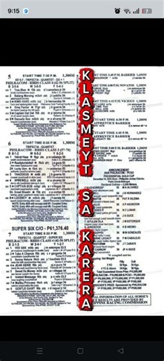 PJC Wednesday Racing Program December 10, 2025 Let's Go