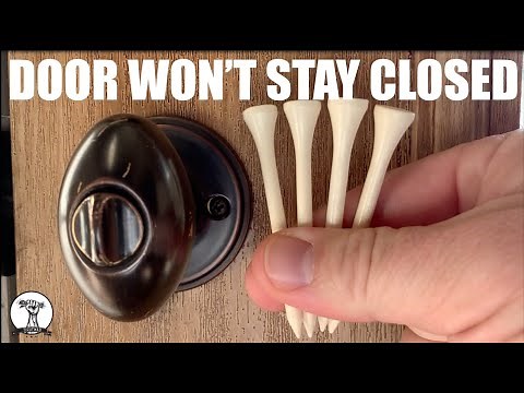 How to Fix a Door That Will Not Stay Closed - Moving Striker Plate