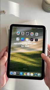 iPad mini refresh 📲🎧🤍 my 2026 Home Screen set up #ipadmini7 #ipadtips #2026planner