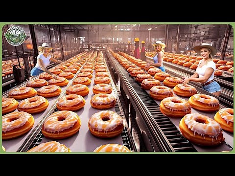 How Billions of Donuts Are Made - Incredible Dunkin' Donut Processing In Factory