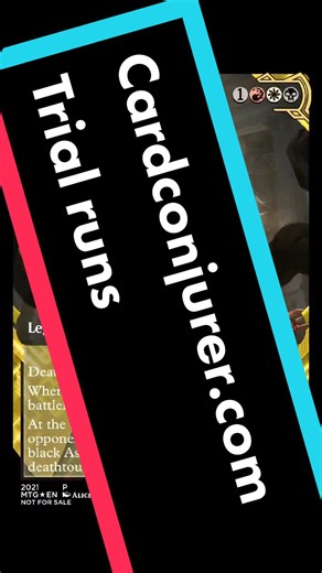 Playing around with Cardconjurer.com, more time consuming but full range to play. #mtgfam #mtg #magicthegathering #commander #custommtg