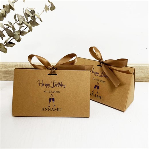 Custom Birthday Box,personalized Candy Box, Party Paper Box, Candy Favor Box,diy Creative Candy Box Birthday Favors Decor Party Supplies - Etsy