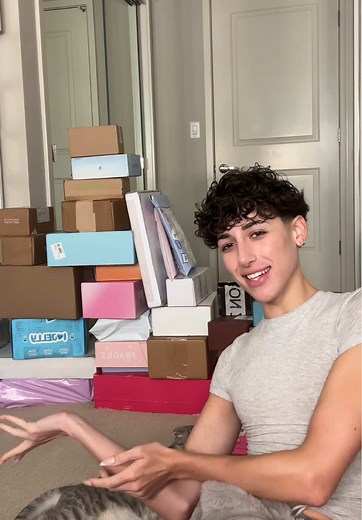Unboxing PR Packages with My Cat Persephone