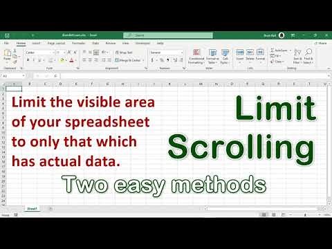 Two Powerful Methods to Limit Scrolling in Excel #excel #vba