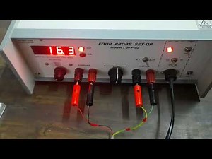 Energy gap and resistivity of semiconductor by four probe method