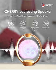 NEW PRODUCT ALERT‼️ Music meets moonlight! 🌑🔊 The CHERRY Levitating Speaker features a sleek wooden frame, high-quality audio, and multi-color LED lights. Plus, it’s rechargeable, so you can take the magic anywhere. Available now at any CHERRY stores or online stores below: 🛒 Shopee: https://shopee.ph/cherryphofficialstore 🛒 Lazada: https://bit.ly/CherryPhLazada 🛒 CHERRY Shop: www.cherryshop.com.ph 🛒 CHERRY PH Viber - https://bit.ly/CherryOfficialViberCommunity 🛒 GCash via GLife - https:/