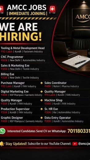 Delhi NCR High Salary Jobs 🔥 Immediate Hiring 2026 | Apply Fast ⚡ #shorts