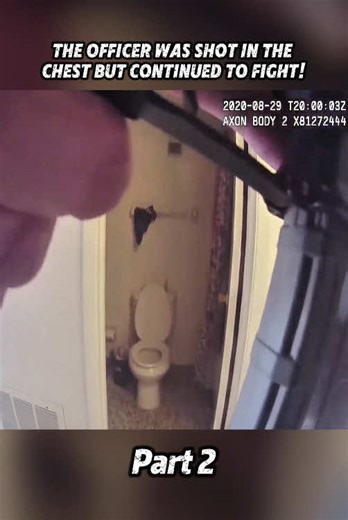 The officer was shot in the chest but continued to fight!#police #cops #tiktok #fyp #bodycam