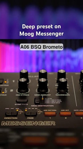 The kind of bass line the Moog Messenger was made for?