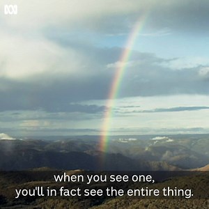 72K views · 75 reactions | Did you know rainbows are actually round? Eddie Woo explains why. | ABC Radio National | Facebook