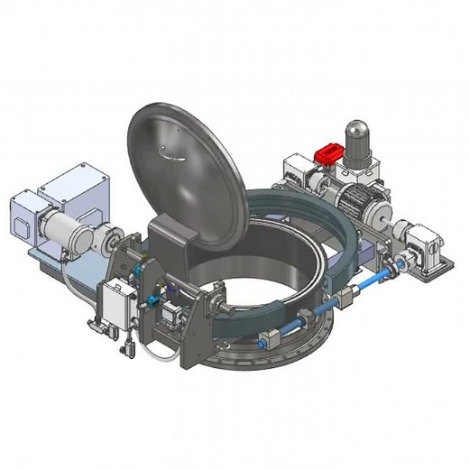 Automated (Self-Opening) Quick Opening Closures and Manways for Pressure Vessels and Tanks.