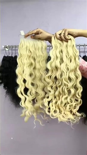 Blonde Wavy With 6 by 6 Closure