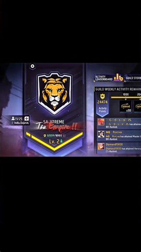 GUILD TEST OPEN COMMENT FAST🔥❤ #trendingreels #SA-XTREME #VIRAL #howtofindfreefiregirlsid #freefire