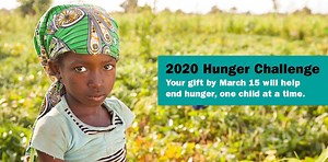 We know you agree that one child dying from hunger is one too many. Please give to our Hunger Challenge and help us raise $300,000 by March 15th to feed children and their families. Together, we can end hunger. | Lutheran World Relief