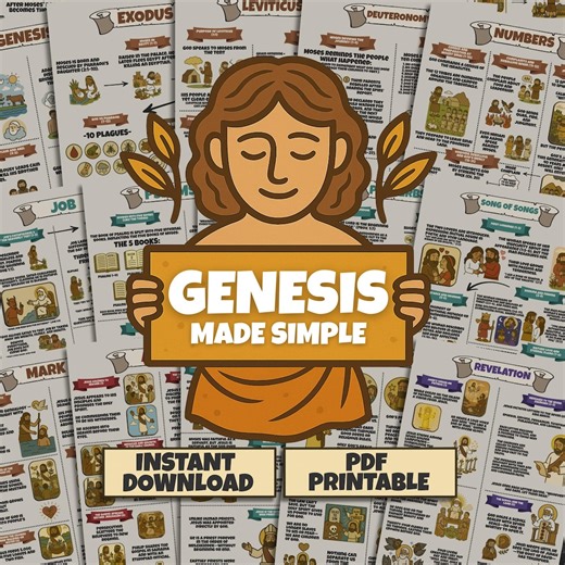 Genesis Visual Bible Study Guide: Old Testament Printable (PDF) - Etsy